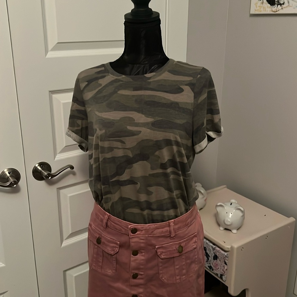 Camo Print Women's Top